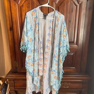 Gigio Blue Floral Women's Tunic